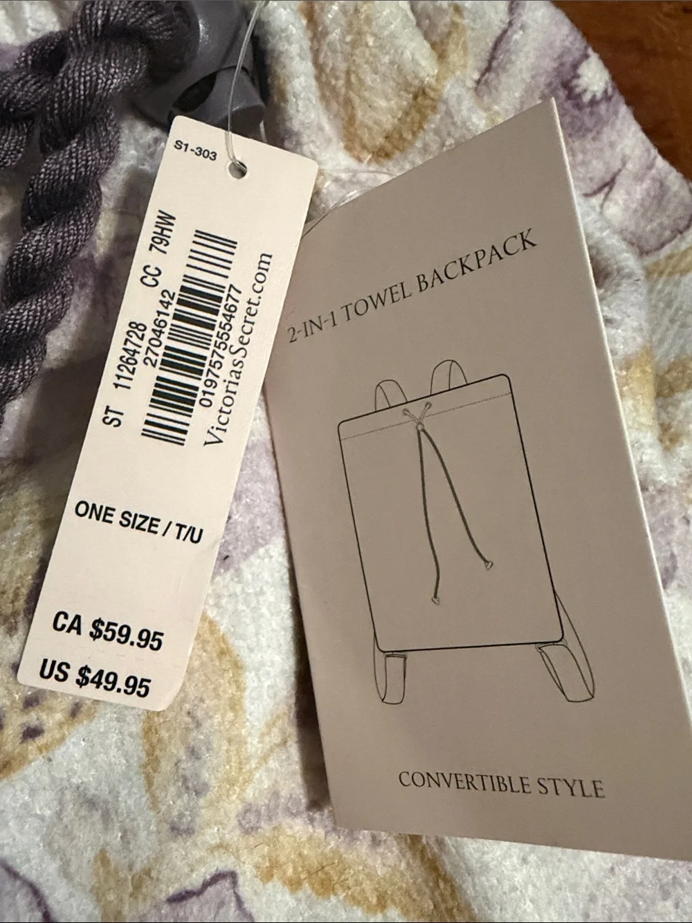 Victoria's Secret 2-in-1 Towel Backpack